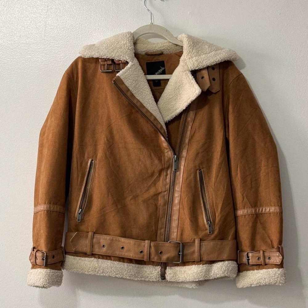 Collection B Brown Shearling Jacket - image 1
